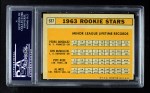 1963 Topps #537 - Pete Rose / Al Weis / Ken McMullen / Pedro Gonzalez Rookie Stars Back Thumbnail