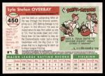 2004 Topps Heritage #450  Lyle Overbay  Back Thumbnail