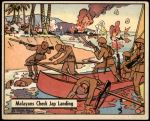 1941 War Gum #26   Malayans Check Japanese Landing Front Thumbnail