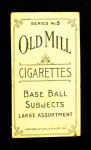 1910 T210-5 Old Mill Carolina Association BAT Roth Back Thumbnail