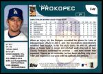 2001 Topps Traded #41 T Luke Prokopec  Back Thumbnail