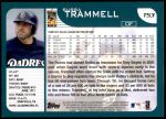 2001 Topps Traded #53 T Bubba Trammell  Back Thumbnail