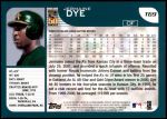 2001 Topps Traded #69 T Jermaine Dye  Back Thumbnail