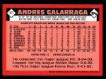 2001 Topps Traded #118 T  -  Andres Galarraga 86  Back Thumbnail