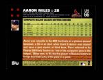 2007 Topps Update #66  Aaron Miles  Back Thumbnail