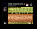 2007 Topps Update #159  Jarrod Saltalamacchia  Back Thumbnail
