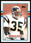 1989 Topps Traded #23 T Marion Butts  Front Thumbnail