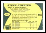 1989 Topps Traded #52 T Steve Atwater  Back Thumbnail