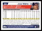 2004 Topps #90  Jose Vidro  Back Thumbnail