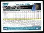2004 Topps #400  Dontrelle Willis  Back Thumbnail
