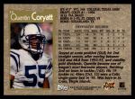 1996 Topps #35  Quentin Coryatt  Back Thumbnail