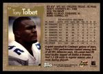 1996 Topps #97  Tony Tolbert  Back Thumbnail