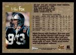 1996 Topps #108  Mike Fox  Back Thumbnail