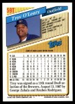 1993 Topps Traded #59 T Troy O'Leary  Back Thumbnail