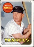 1969 Topps #500 YN Mickey Mantle Front Thumbnail