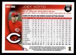 2010 Topps #48  Joey Votto  Back Thumbnail