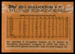1988 Topps #711  Bill Gullickson  Back Thumbnail