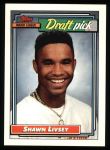 1992 Topps #124  Shawn Livsey  Front Thumbnail