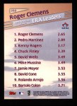 1999 Topps #232   -  Roger Clemens AL ERA Leaders Back Thumbnail