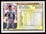 1999 Topps #343  Jamie Moyer  Back Thumbnail