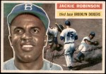 1956 Topps #30 Jackie Robinson Front Thumbnail