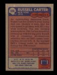 1985 Topps #336  Russell Carter  Back Thumbnail