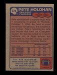 1985 Topps #374  Pete Holohan  Back Thumbnail