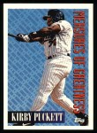 1994 Topps #607   -  Kirby Puckett Measures of Greatness Front Thumbnail