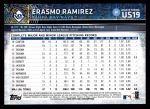 2015 Topps Update #19  Erasmo Ramirez  Back Thumbnail