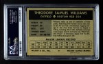1954 Wilson Franks Ted Williams Back Thumbnail