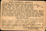 1933 DeLong Gum R333 #4  Bill Terry  Back Thumbnail