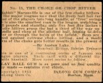 1933 DeLong Gum R333 #13 Rabbit Maranville Back Thumbnail