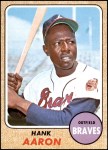 1968 Topps #110 A Hank Aaron Front Thumbnail