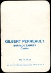 1977 Topps O-Pee-Chee Glossy #14 RND Gilbert Perreault  Back Thumbnail