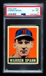 1948 Leaf #32 Warren Spahn Front Thumbnail