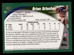 2002 Topps #19  Brian Urlacher  Back Thumbnail
