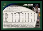 2002 Topps #151  Jim Miller  Back Thumbnail