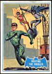 1966 Topps Batman Blue Bat Back #22   Routing the Riddler Front Thumbnail