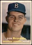 1957 Topps #18 Don Drysdale Front Thumbnail