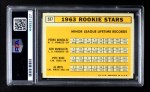 1963 Topps #537 - Pete Rose / Al Weis / Ken McMullen / Pedro Gonzalez Rookie Stars Back Thumbnail