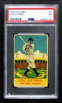 1933 DeLong Gum R333 #7 Lou Gehrig Front Thumbnail