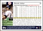 2005 Topps Opening Day #138  Derek Jeter  Back Thumbnail