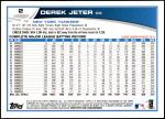 2013 Topps #2  Derek Jeter   Back Thumbnail