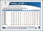 2013 Topps #2  Derek Jeter   Back Thumbnail