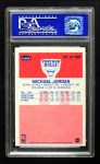 1986 Fleer #57 Michael Jordan Back Thumbnail