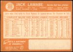 1964 Topps #305  Jack Lamabe  Back Thumbnail
