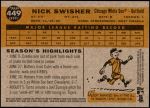 2009 Topps Heritage #449  Nick Swisher  Back Thumbnail