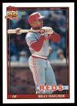 1991 Topps #604  Billy Hatcher  Front Thumbnail