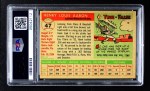 1955 Topps #47 Hank Aaron Back Thumbnail
