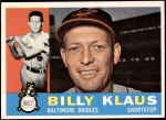 1960 Topps #406  Billy Klaus  Front Thumbnail